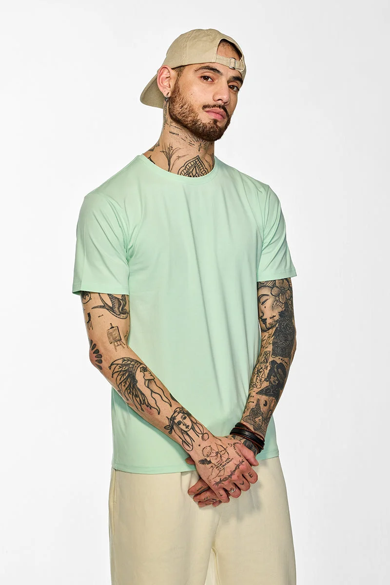SNITCH Slim Fit Stretch Core Lab Mint T-Shirt
